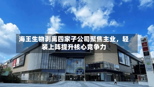 海王生物剥离四家子公司聚焦主业	，轻装上阵提升核心竞争力-第3张图片
